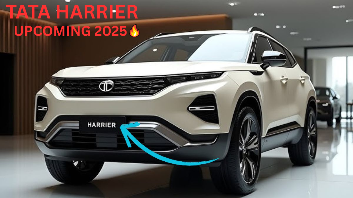 Tata Harrier 2025 SUV in showroom – Upcoming Tata Harrier facelift with bold design