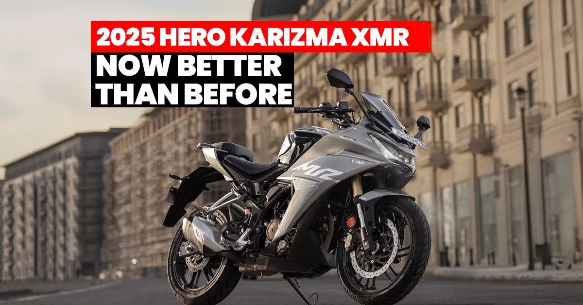 Hero Karizma XMR 2025 side profile showcasing sporty design and aerodynamic styling